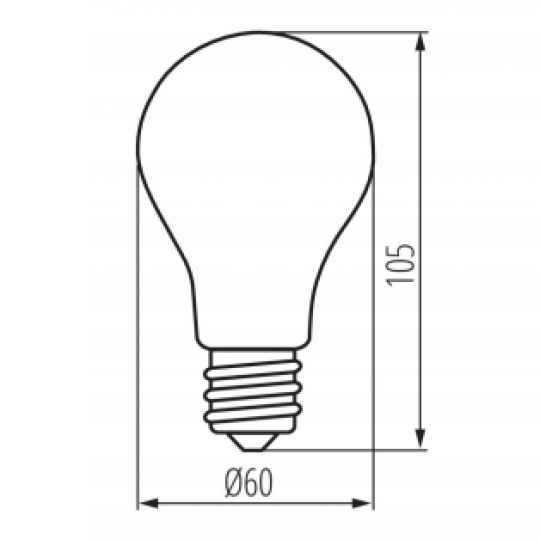 Filamentová žiarovka - XLED A60 7W-NW