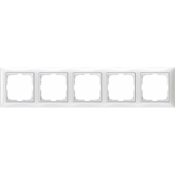 ABB Basic55 - 5-násobný rámček biely