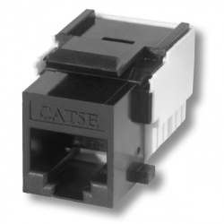 ABB Zásuvka dátová RJ45 (Cat.5E, netienená, keystone) KEJ-C5E-U-BK