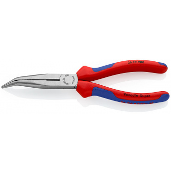 KNIPEX Kliešte s polguľatými čeľusťami zahnuté 200mm 2622200