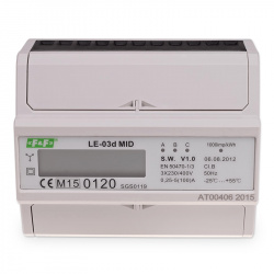 Elektromer 3-fázový digitálny LE-03d MID (certifikovaný)
