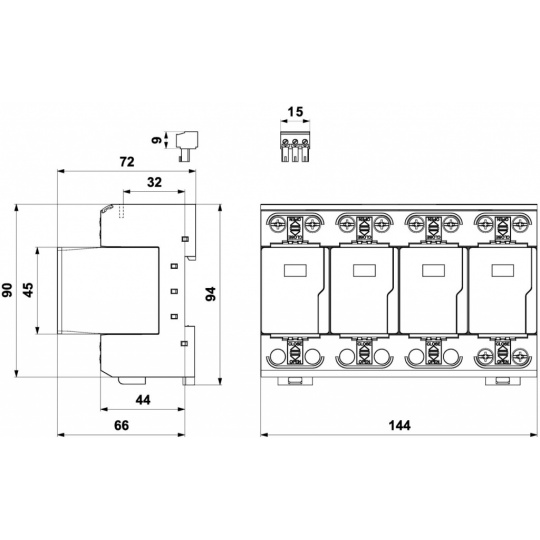SALTEK A03571 FLP-B+C MAXI VS/4