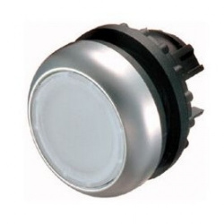 216922 M22S-DL-W Tlačítko zapustené, presvetlené, bez aretácie biela
