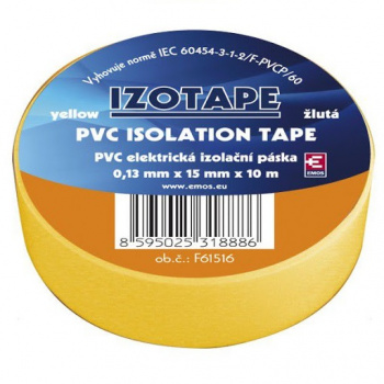 Páska izolačná PVC 15mm/10m (žltá)