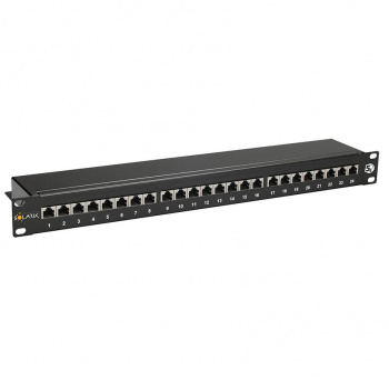 SOLARIX 24064806 Patch panel 24xRJ45 CAT5E STP SX24-5E-STP-BK