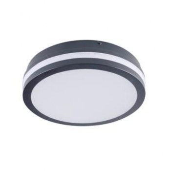 Prisadené LED svietidlo BENO sivé 18W (WW) kruh