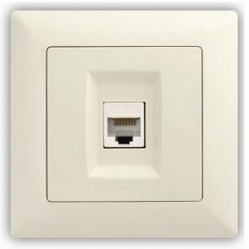 Vis Simple zasuvka dat.Cat 6 1xRJ45 biela 169