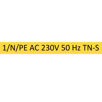 Samolepka 1/N/PE AC 230V 50HZ TN-S r. 120x12mm