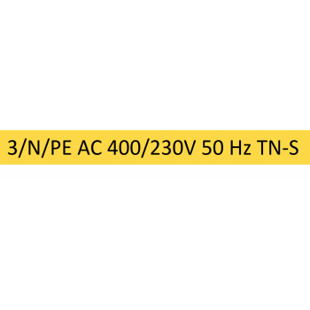 Samolepka 3/N/PE AC 400/230V 50Hz TN-S r. 120x12mm