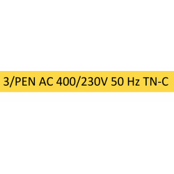 Samolepka 3/PEN AC 400/230V 50Hz TN-C r. 120x12mm