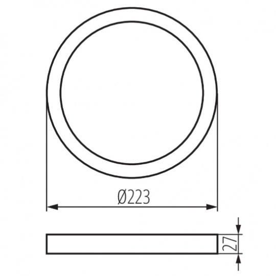KANLUX 31089 SP FRAME N 18W-R Montážny rám kruh