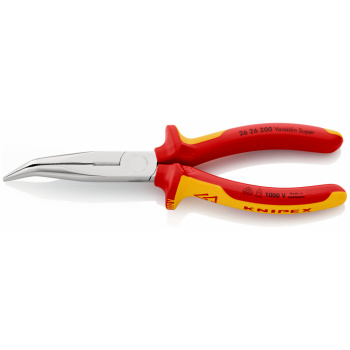 KNIPEX 2626200 Kliešte pologuľaté 200mm Cr úzke ohnuté