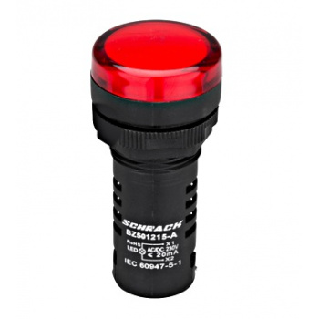 Kontrolka BZ501215-B Signalka LED monoblok cervena 230VAC