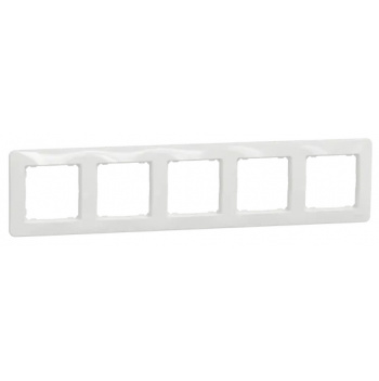 SCHNEIDER SDD311805 Rámček päťnásobný, Biela