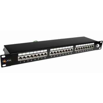 ON-GPLD-F24BKZ Patch panel C6A STP 24p.Osadený