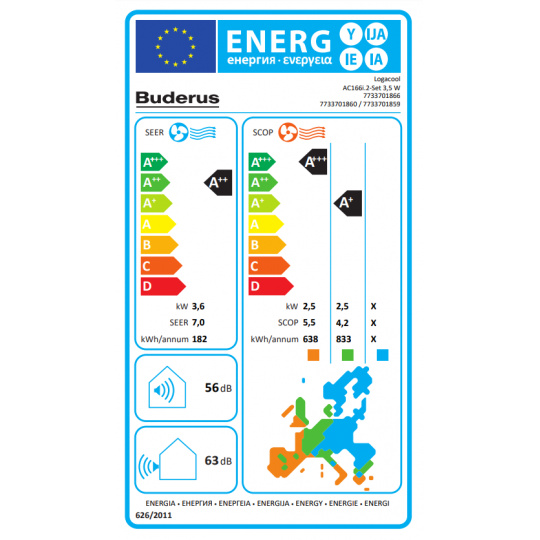 BUDERUS Logacool AC166i.2 set 3,5 kW 