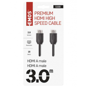 EMOS HDMI 2.0 high speed kábel A vidlica – A vidlica 3m