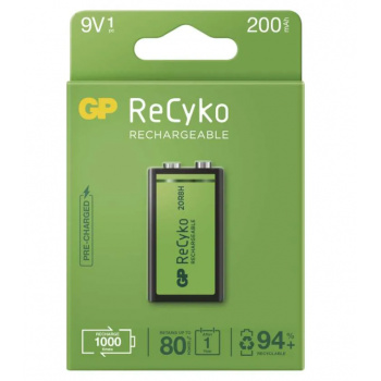 Nabíjacia batéria GP ReCyko 200 (9V) 1 ks