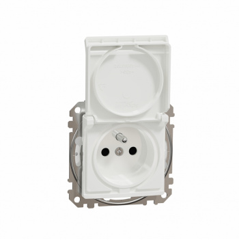 klikni pre zväčšenie SCHNEIDER SDD211014 Sedna Zásuvka 230V 16A IP44 bezskr. biela