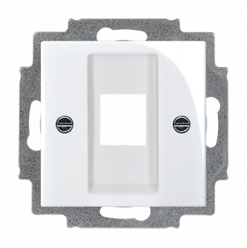 ABB Basic55 - Kryt dátovej zásuvky biela