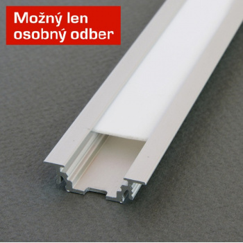 LED lišta PROFIL - AL -  2m (zapustená)