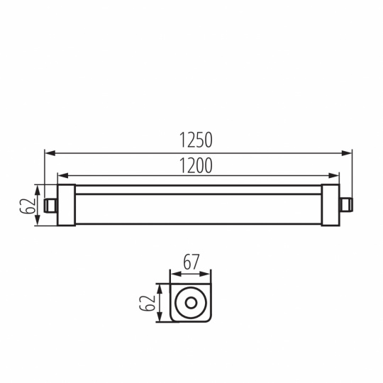 KANLUX 33163 TP STRONG 60W Prachotesné svietidlo LED