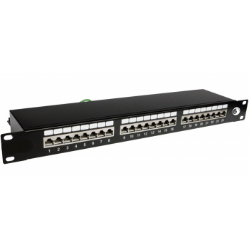 klikni pre zväčšenie ON-GPLD-F24BKZ Patch panel C6A STP 24p.Osadený
