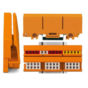 WAGO 2273-500 Adaptér na DIN lištu pre sériu 2273 oranž.