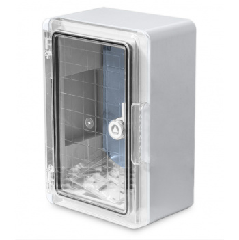 NL-200x300-T Plastová skriňa na povrch transparent, 200 x 300 x 130 mm, IP 65