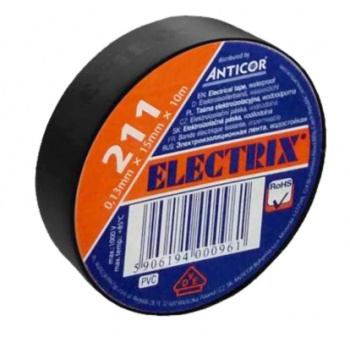 ANTCR Paska IZOL.PVC 211 15/10 čierna