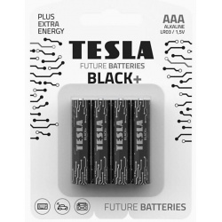 TESLA BATTERIES AAA BLACK+ ( LR03 / BLISTER FOIL 4 PCS )