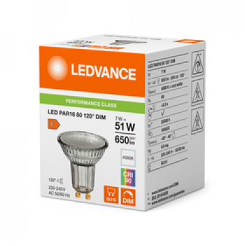 OSRAM PARATHOM LED PAR16 DIM 51 120d 7,9W 4000K GU10