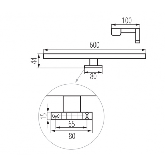 KANLUX 34934 ASTIM IP44 12W-NW-W Svietidlo LED