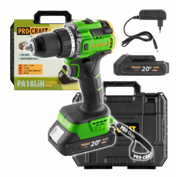 Procraft PA18LiH-1B-C Aku vŕtací skrutkovač