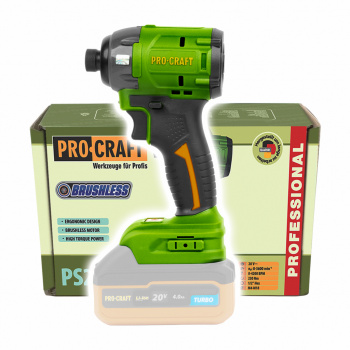 Procraft PS22bb Akumulátorový rázový uťahovák (bez akumulátora a nabíjačky)