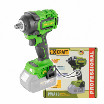 Procraft PWA18bb Aku rázový uťahovák (bez akumulátora a nabíjačky)