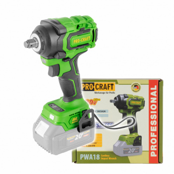 Procraft PWA18bb Aku rázový uťahovák (bez akumulátora a nabíjačky)