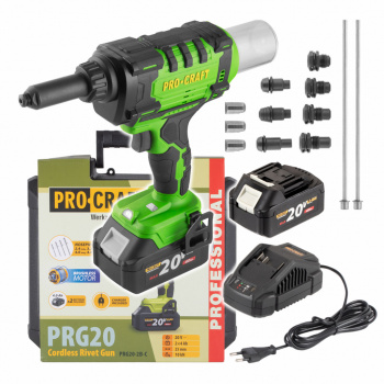 Procraft PRG20 Aku nitovacia pištoľ