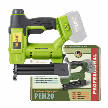 Procraft PEH20bb Akumulátorová zošívačka (bez akumulátora a nabíjačky)