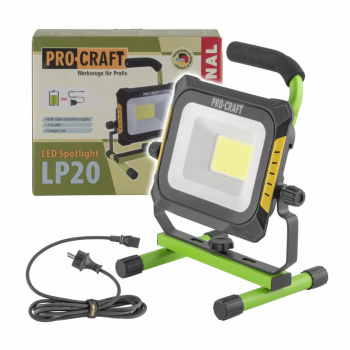 Procraft LP20 LED reflektor akustický/220V bez batérie a nabíjačky