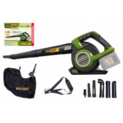 Procraft VB20 Akumulátorový dúchadlo/fúkač lístia (bez batérie a nabíjačky)