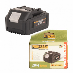 klikni pre zväčšenie Procraft 20/4 Akumulátor 20V Li-ion, 4000mAh