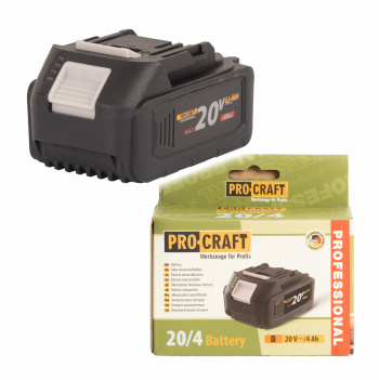 Procraft 20/4 Akumulátor 20V Li-ion, 4000mAh