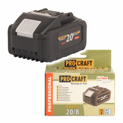 Procraft 20/8 Akumulátor 20V Li-ion, 8000mAh