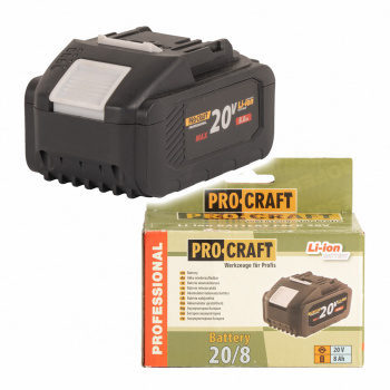 Procraft 20/8 Akumulátor 20V Li-ion, 8000mAh