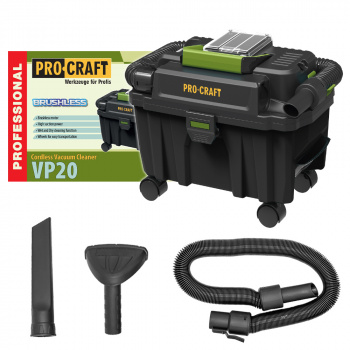 Procraft VP20 Akumulátorový priemyselný vysávač
