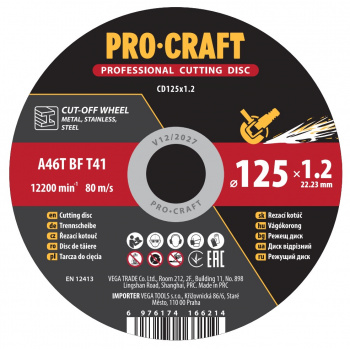 klikni pre zväčšenie Procraft CD125x1.2 Rezný kotúč