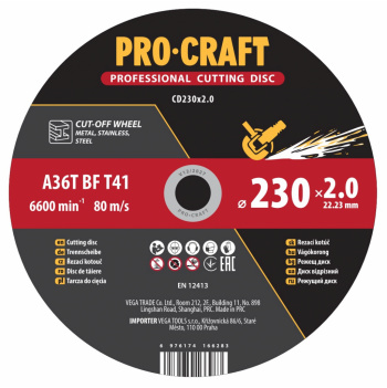 klikni pre zväčšenie Procraft CD230x2.0 Rezný kotúč