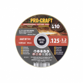 klikni pre zväčšenie Procraft CD125x1.2b Sada rezných kotúčov