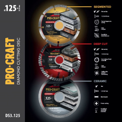 klikni pre zväčšenie Procraft DS3.125 Sada diamantových kotúčov (DS125/DR125/DC125)